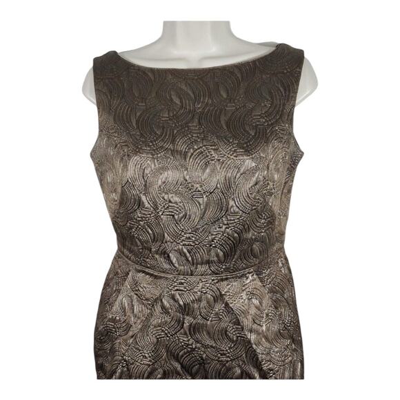 Banana Republic Metallic Brown Sheath Dress Size OP - Picture 3 of 6